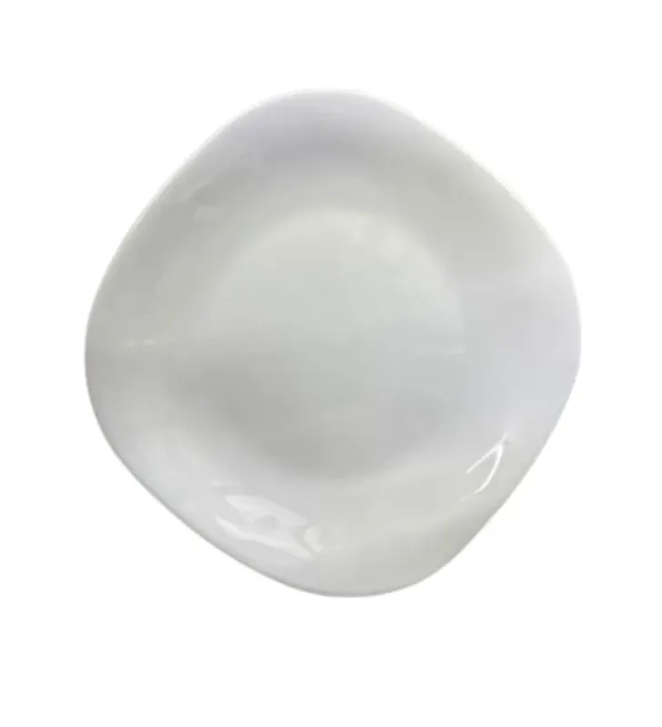 Plato Opal Glass Cuadrado 18.5cm Cuisine Spot OGLS02