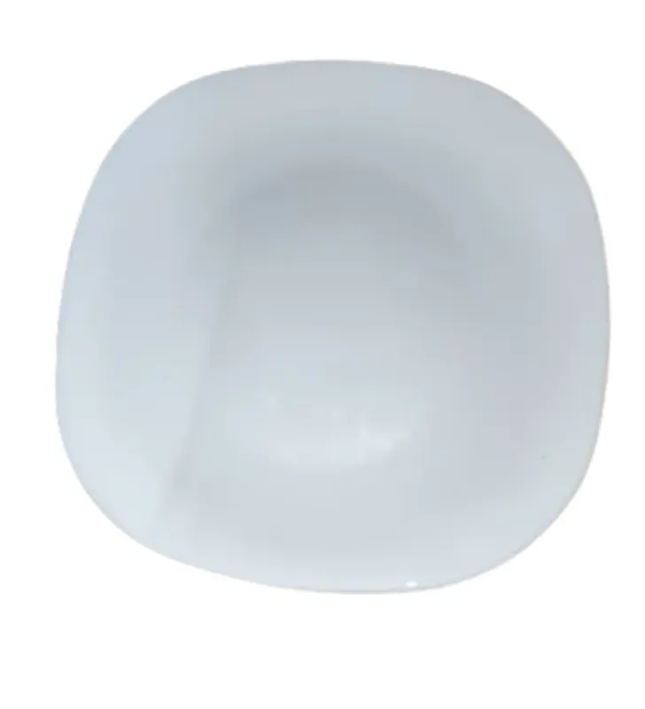 Plato Opal Glass Cuadrado 25.5cm Cuisine Spot OGLS01