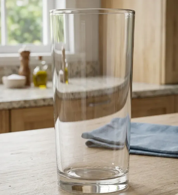 Vaso Cubero Liso Crisa Lunita 8360 – Vidrio Transparente Profesional