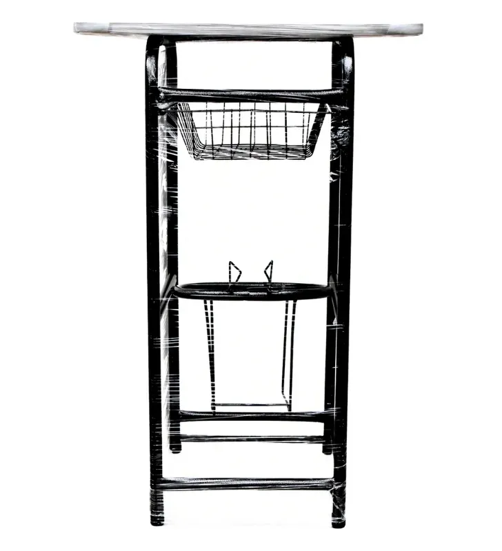 Portagarrafón de Mesa Silver Tubogar con Canasta y Diseño de Frutas