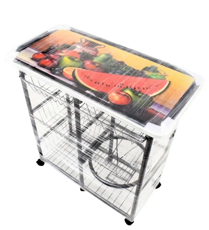 Portagarrafón Triana Sencilla Silver Tubogar – 4 Canastas y Mesa