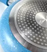 Batería Scarlett azul 5 pzas · Aluminio antiadherente Cuisine Spot