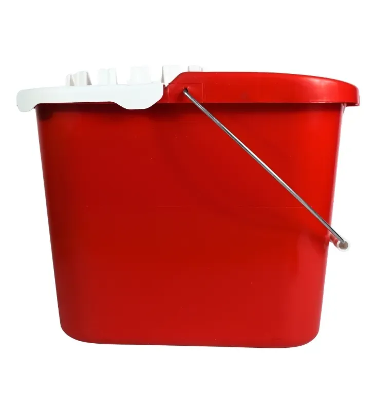 Cubeta Recta 14L con Ruedas y Escurridor Torosqui – Limpieza Fácil