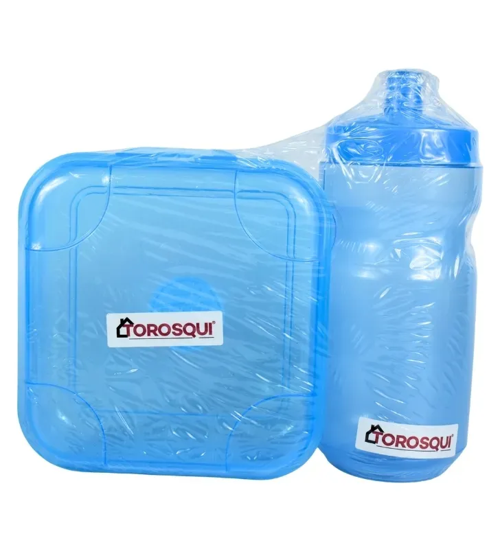 Juego Sandwichera Plus y Vaso Sport 500ml Torosqui – Set de Lunch
