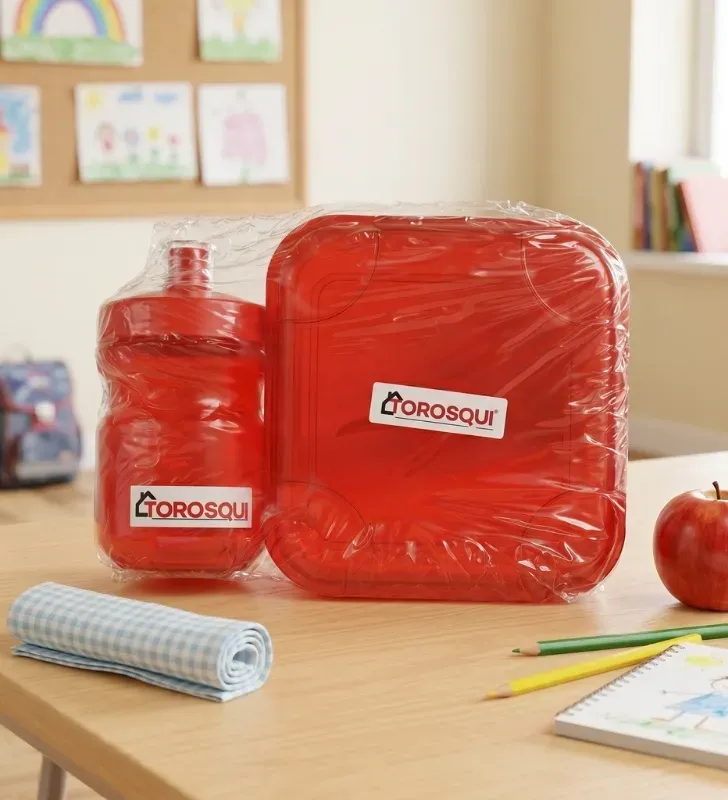 Juego Sandwichera Plus y Vaso Sport 250ml Torosqui – Set Escolar