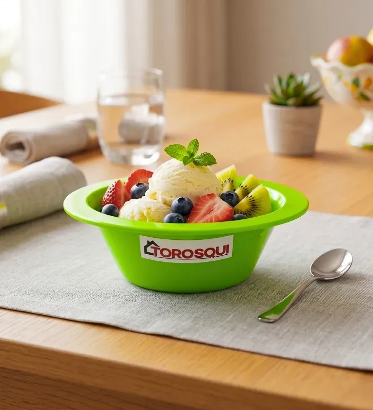 Plato Postre Plus 260ml (9 oz) Torosqui – Resistente y Infantil