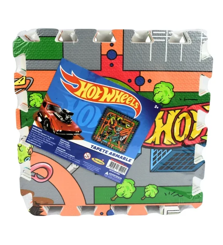 Tapete de Foamy Hot Wheels Toymark T378963 – Piso Armable Seguro