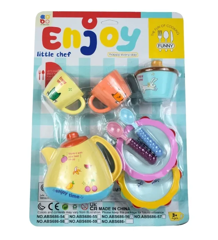 Juego de Té Little Chef Toymark LK2400788 – 10 Piezas de Plástico