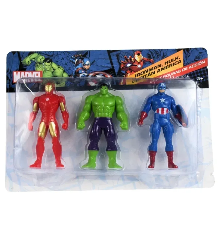 Set de Figuras Marvel Toymark MT-SCH – Iron Man, Hulk, Capitán América