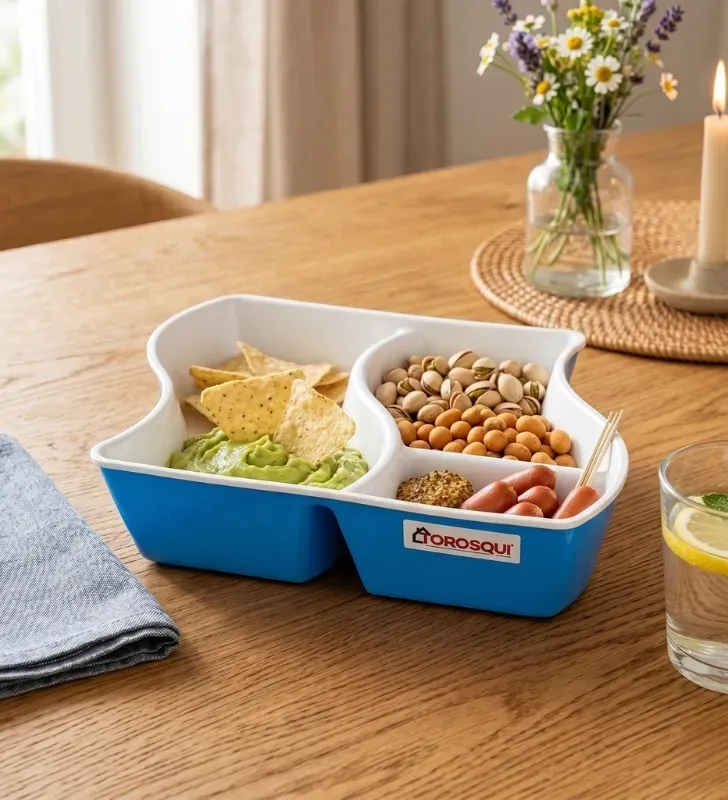 Botanero Bi-color Torosqui – Resistente y Libre de BPA