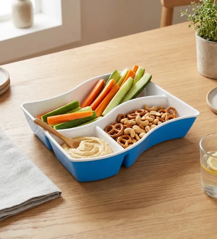 Botanero Bi-color Torosqui – Resistente y Libre de BPA