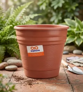 Maceta No. 4 Terracota Arplasa – Plástico Resistente y Duradero