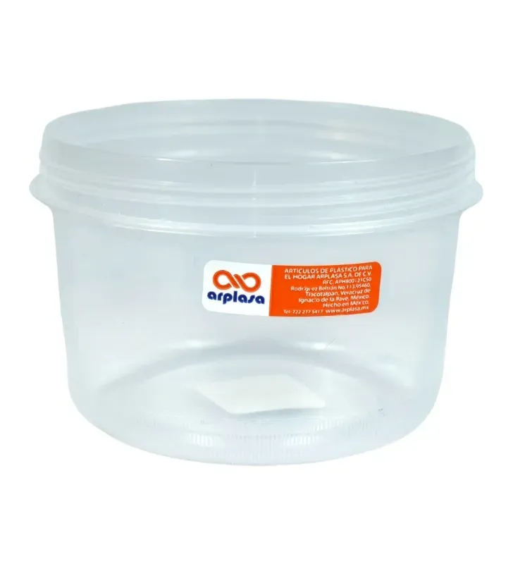 Recipiente Tapa Rosca 650 ml – Almacenamiento Seguro y Reusable