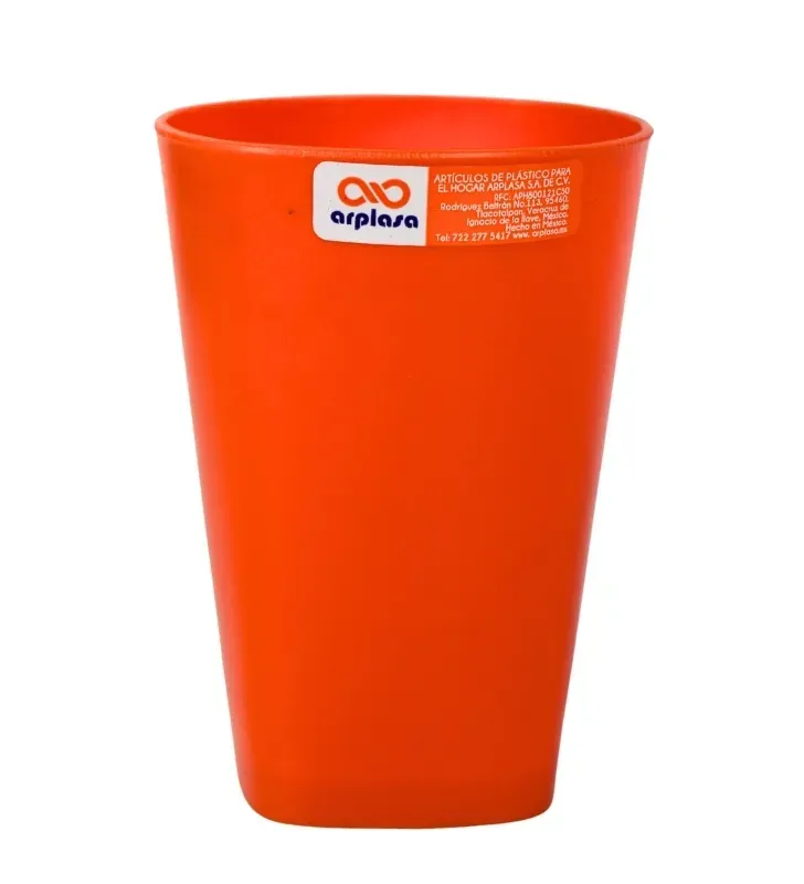 Vaso Cuadrado Chico Arplasa – Plástico Resistente y Moderno