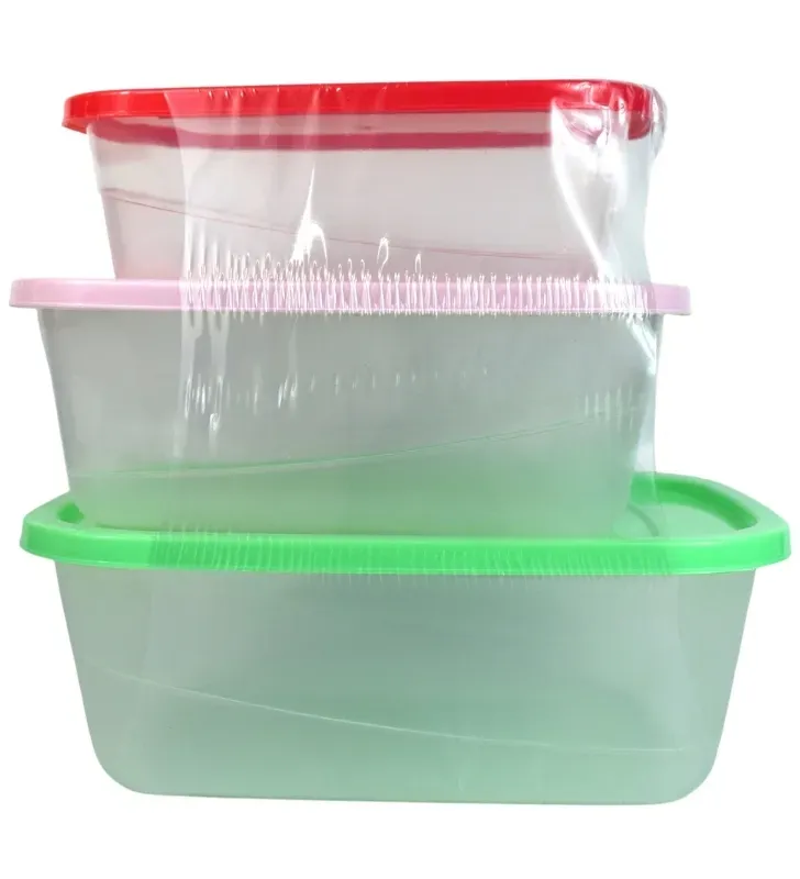 Paquete Recipientes Silver No. 4, 5 y 6 – Set de Almacenamiento Resistente