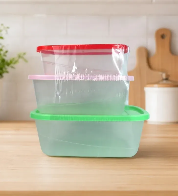 Paquete Recipientes Silver No. 4, 5 y 6 – Set de Almacenamiento Resistente