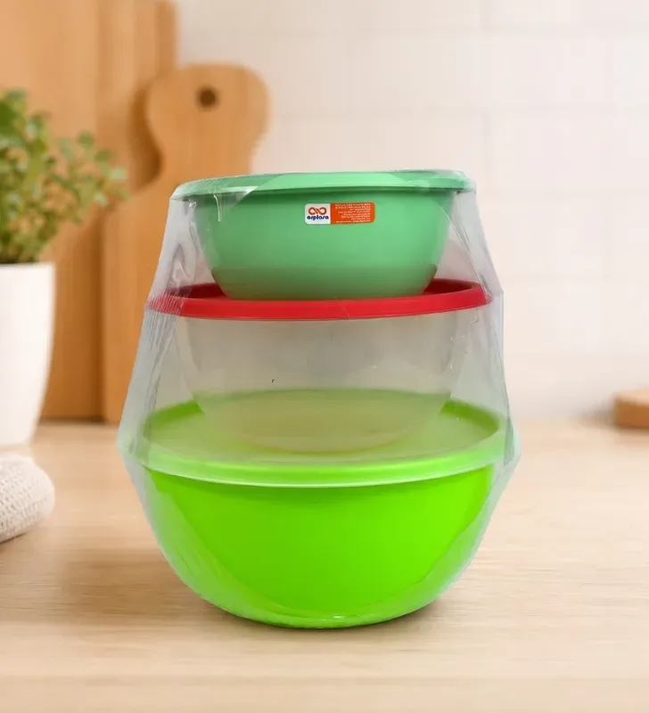 Paquete Recipientes Esfera Arplasa No. 5, 6 y 7 – Set de Bowls con Tapa