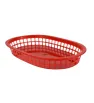 Canasta roja plástica 10.5″ × 7″ – Para Restaurante