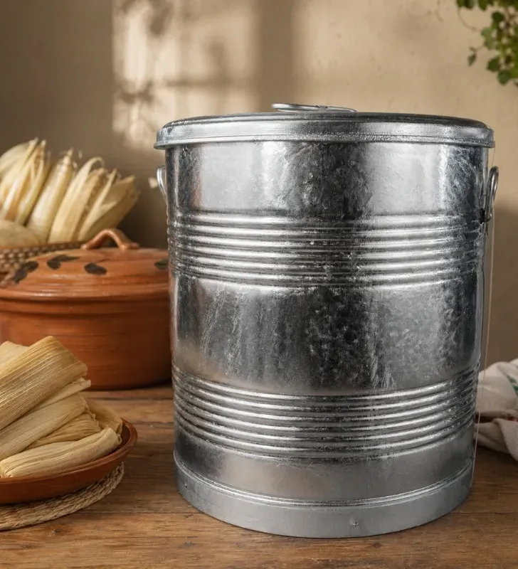Bote Tamalero La Ideal 53L – Mediano y Galvanizado Resistente