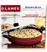 Arrocera Azul 34 cm 7.5L – Antiadherente 5 Capas con Tapa