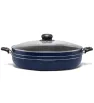 Arrocera Azul 34 cm 7.5L – Antiadherente 5 Capas con Tapa