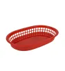 Canasta roja plástica 10.5″ × 7″ – Para Restaurante