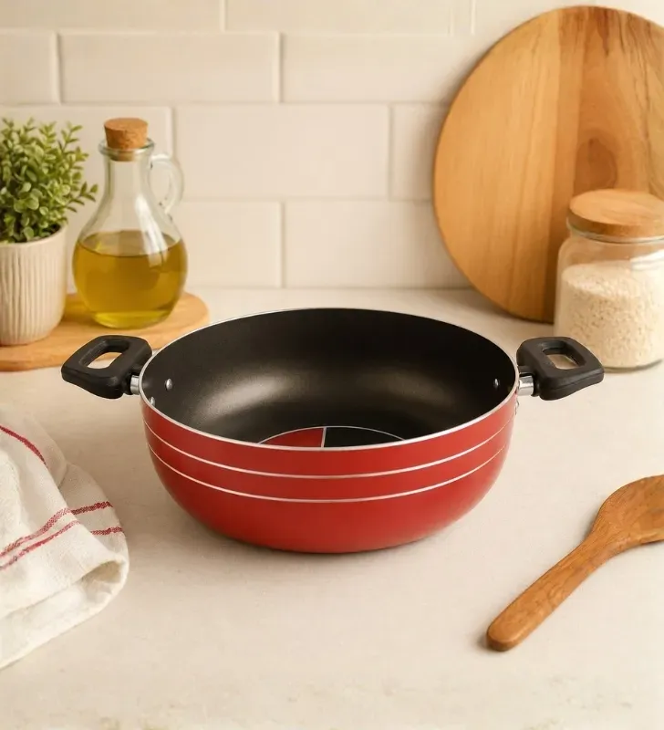Budinera Roja Lamex 24 cm – Antiadherente 5 Capas con Tapa
