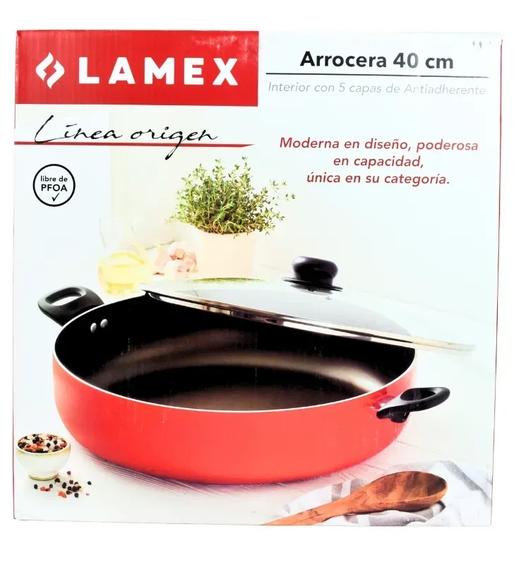 Arrocera Roja Lamex 40 cm 10.3L – Línea Origen 2.5 mm