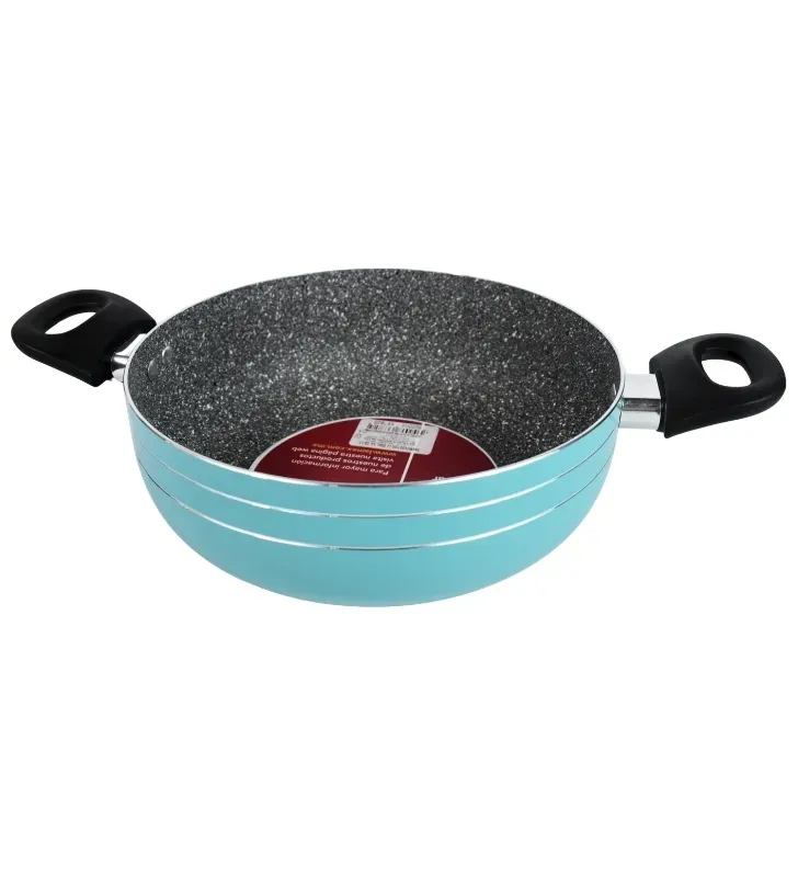 Cacerola Lamex Stone Aqua 24 cm 3L – Antiadherente Tipo Piedra