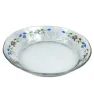 Plato Arcos Crisa Decorado Lilis Azules – Vidrio DL6