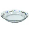 Plato Arcos Crisa Decorado Lilis Azules – Vidrio DL6