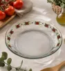 Plato Arcos Crisa Decorado Rosas Rojas – Vidrio D9C