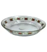 Plato Arcos Crisa Decorado Rosas Rojas – Vidrio D9C