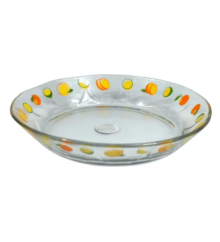 Plato Arcos Crisa Decorado Naranjas – Vidrio DCB