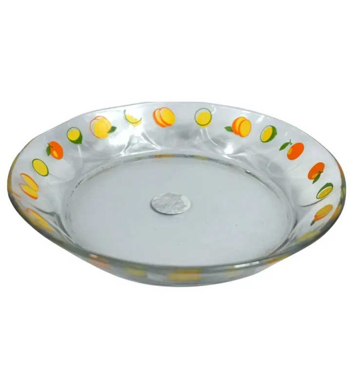 Plato Arcos Crisa Decorado Naranjas – Vidrio DCB