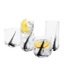 Juego de 12 Vasos Crisa Black Swirl A365 – 394ml y 472ml
