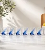 6099 JGO 6 VASOS DOF BLUE SWIRL