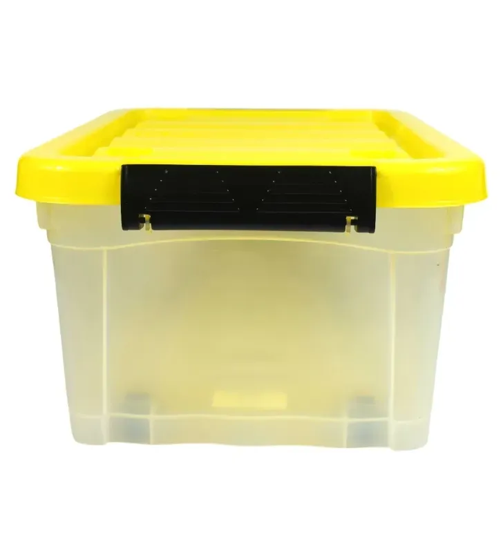 Caja Diego Natural Europlast 15L – Con Tapa, Broches y Ruedas