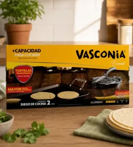 Set Plancha y Tortillero Vasconia 01991 – Calidad Tradicional