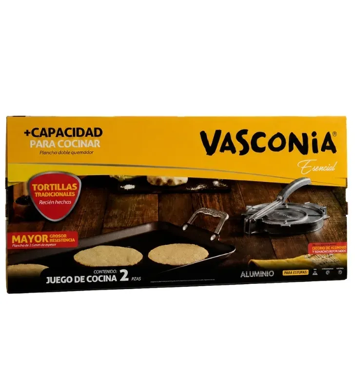 Set Plancha y Tortillero Vasconia 01991 – Calidad Tradicional