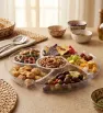 Plato Botanero Cristal Josant Plast – Plástico Transparente con Divisiones