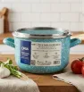 Olla Euro 20 Cinsa Jade Menta Granito – 3.8L Acero Vitrificado