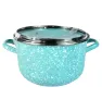 Olla Euro 20 Cinsa Jade Menta Granito – 3.8L Acero Vitrificado