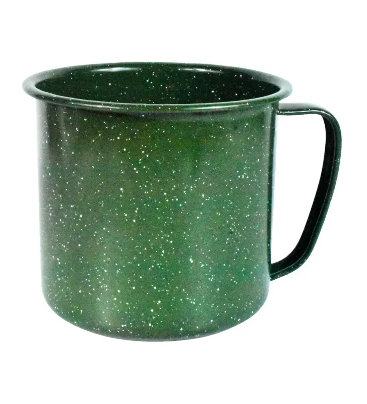 Vaso Recto 14 Cinsa Verde Jaspeado – 2 Litros Acero Vitrificado