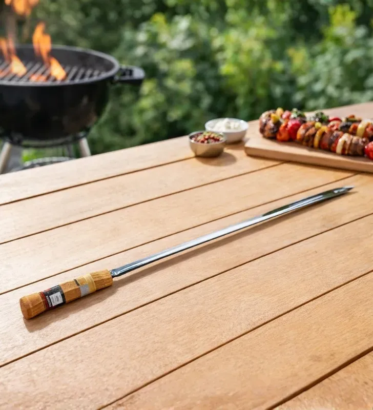 Pincho para Asado Tramontina 75cm – Acero Inoxidable y Madera