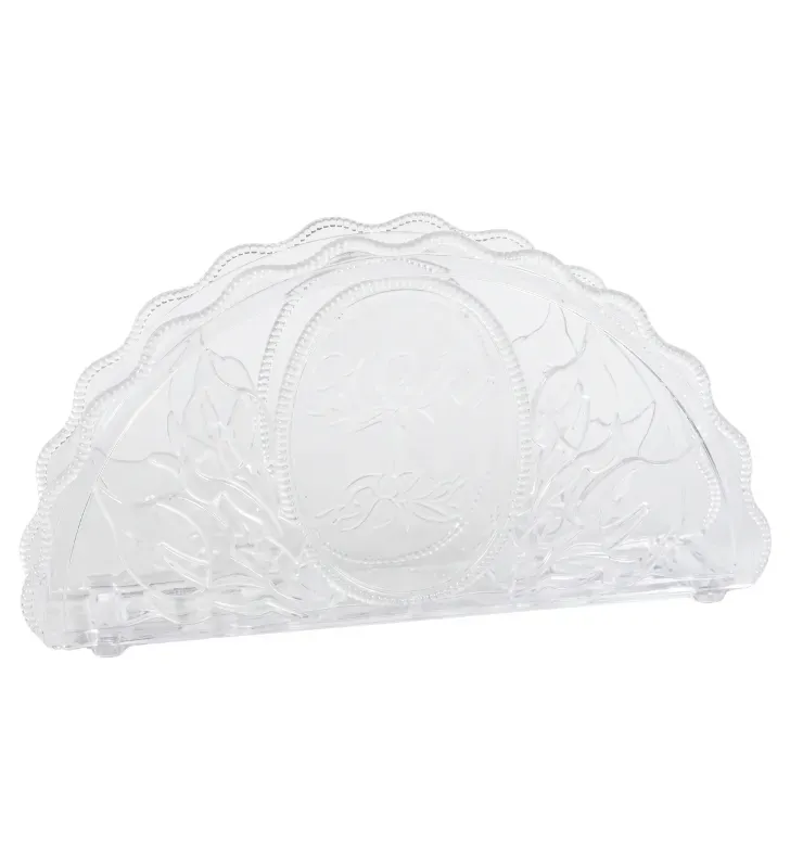 Servilletero Oval Boda Josant Plast – Transparente "Nuestra Boda"