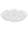 Plato Botanero Cristal Josant Plast – Plástico Transparente con Divisiones