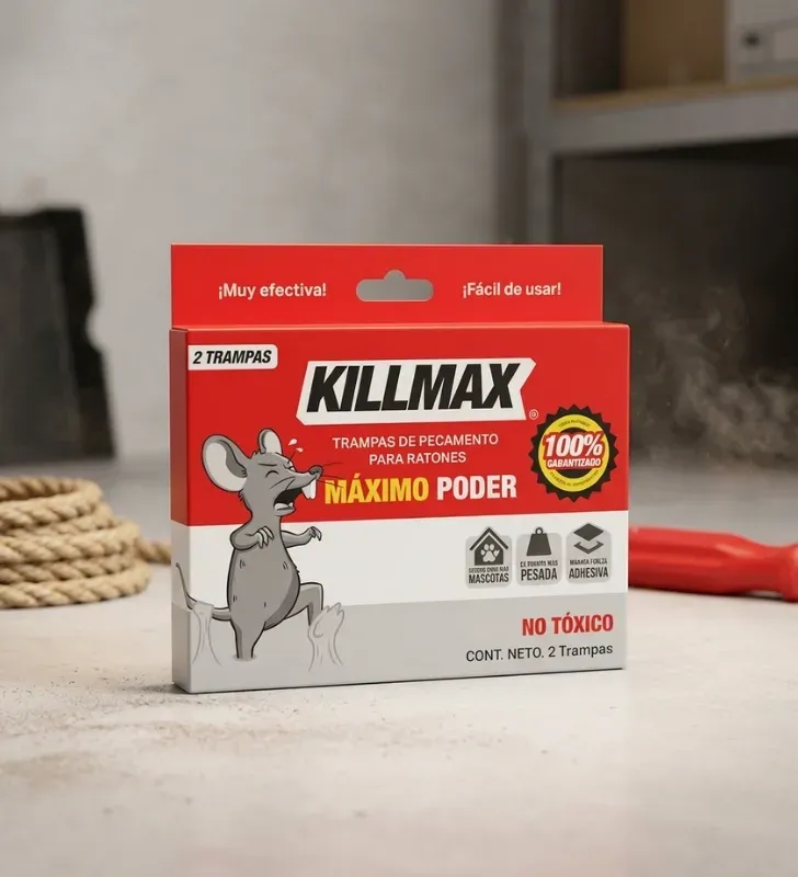 Trampa Pega Ratones Killmax P-202/K202 – Mediana No Tóxica
