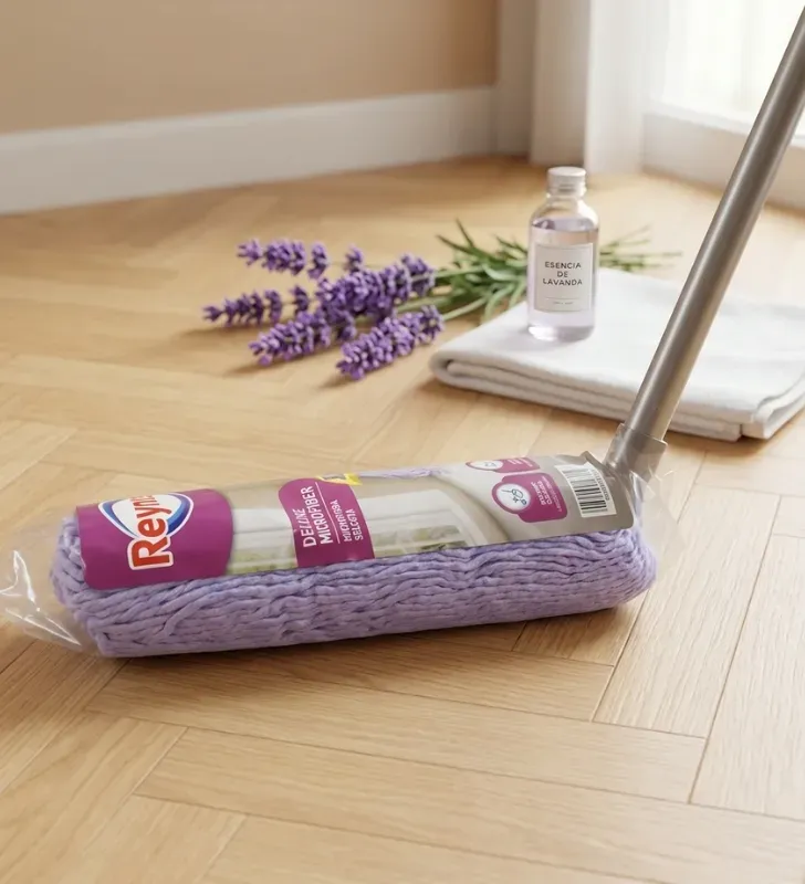 Mopa de Microfibra Lavanda Reynera 150G – Pisos Finos