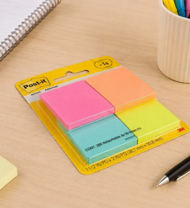 Mini Notas Adhesivas Post-it® 7348-5 – Colores Surtidos